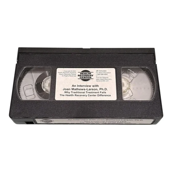 Vintage 2001 VHS Interview with Joan Mathews-Larson PhD Health Recovery Center - Picture 6 of 8